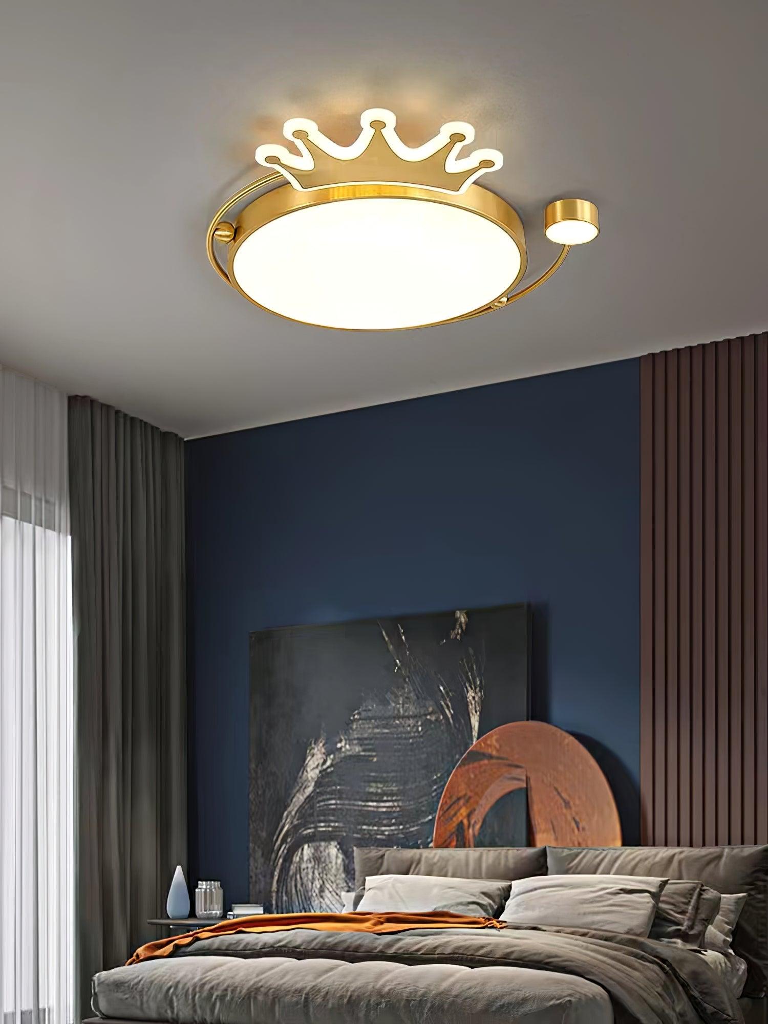 Aloror Classic Art Crown Ceiling Light-Neutral Decor