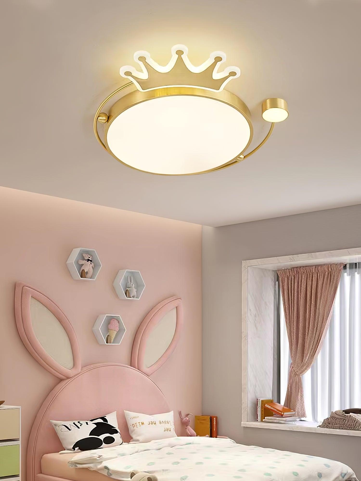 Aloror Classic Art Crown Ceiling Light-Neutral Decor