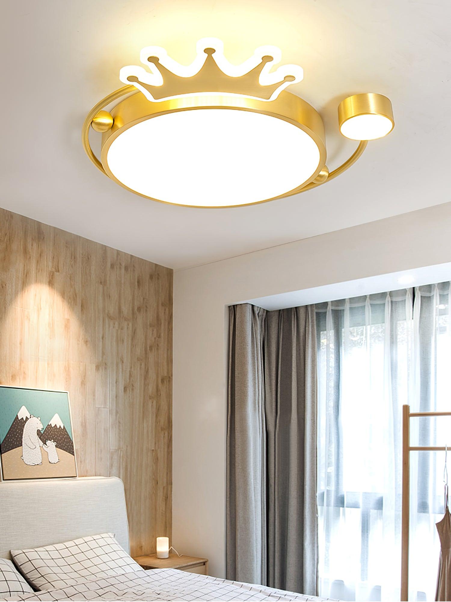 Aloror Classic Art Crown Ceiling Light-Neutral Decor