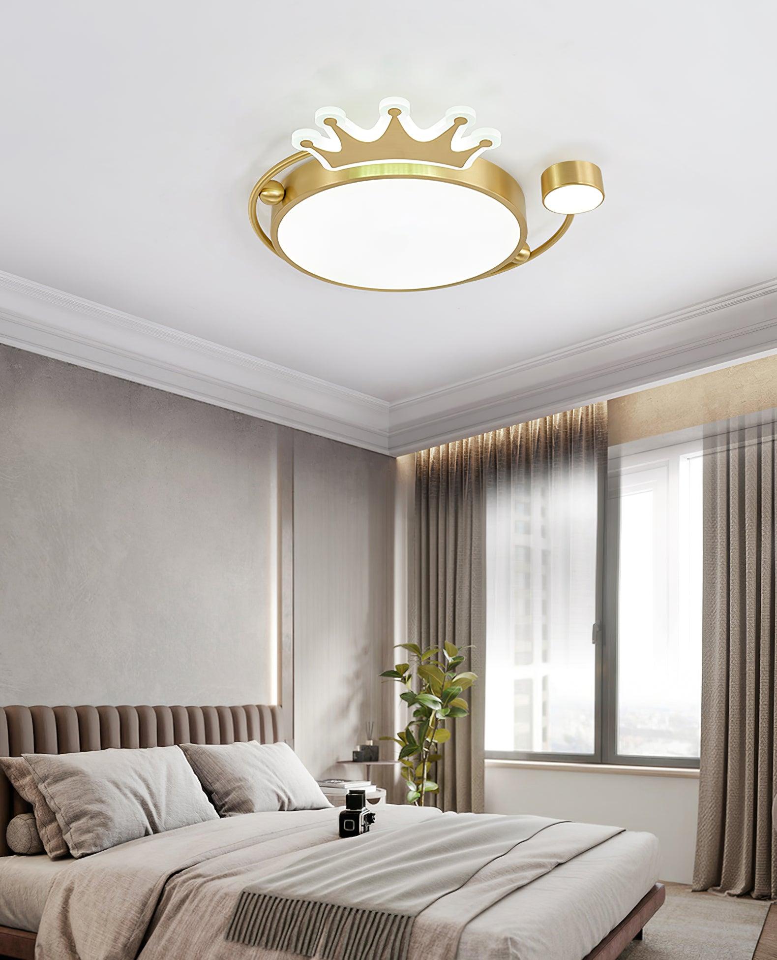 Aloror Classic Art Crown Ceiling Light-Neutral Decor