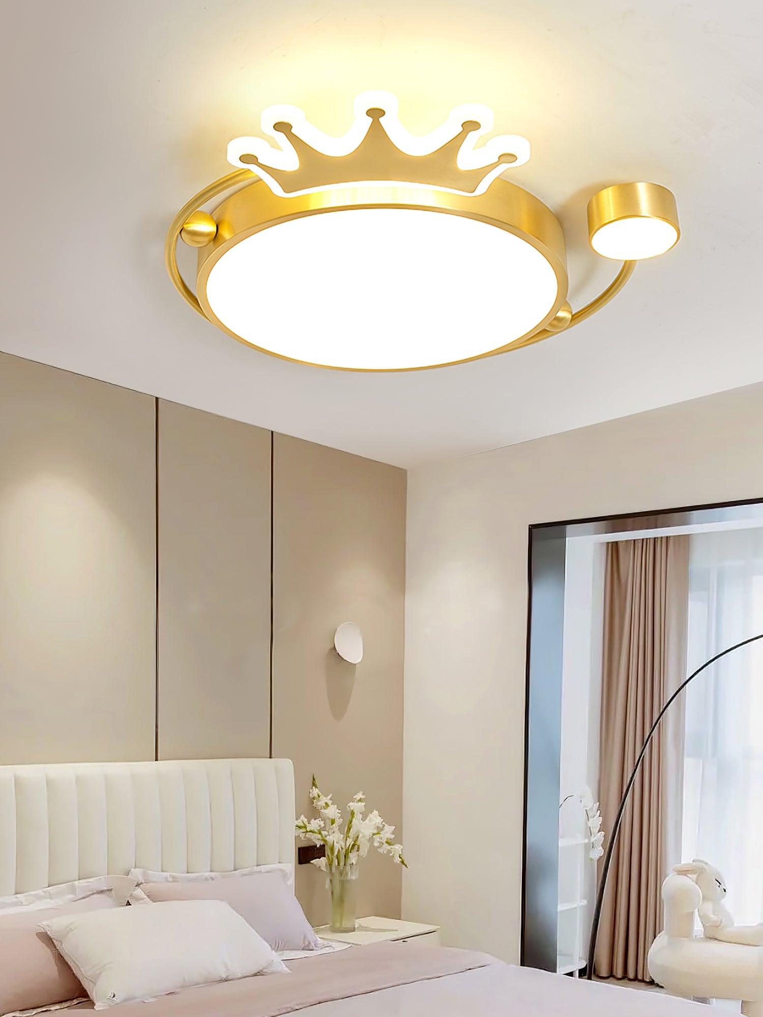 Aloror Classic Art Crown Ceiling Light-Neutral Decor