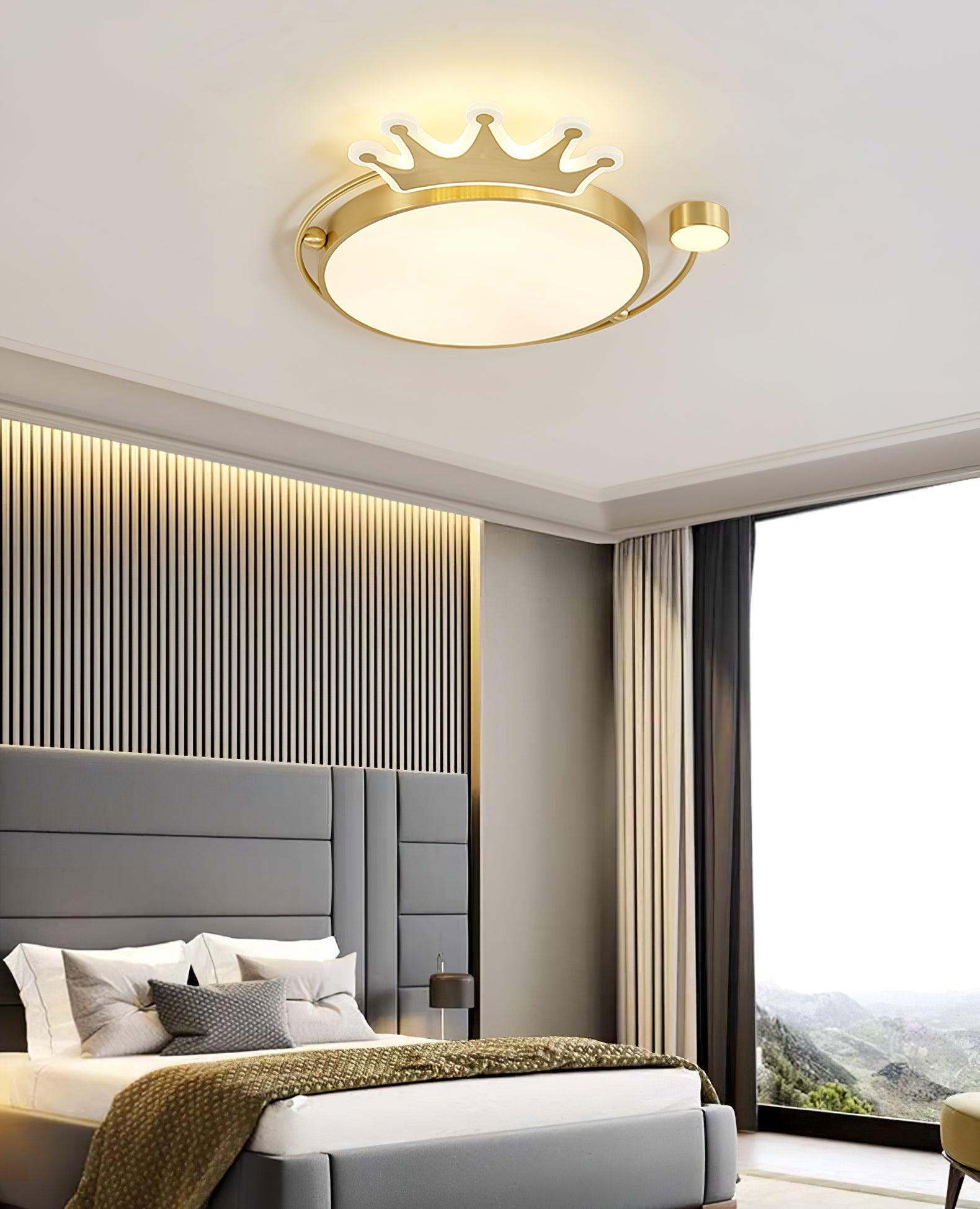 Aloror Classic Art Crown Ceiling Light-Neutral Decor