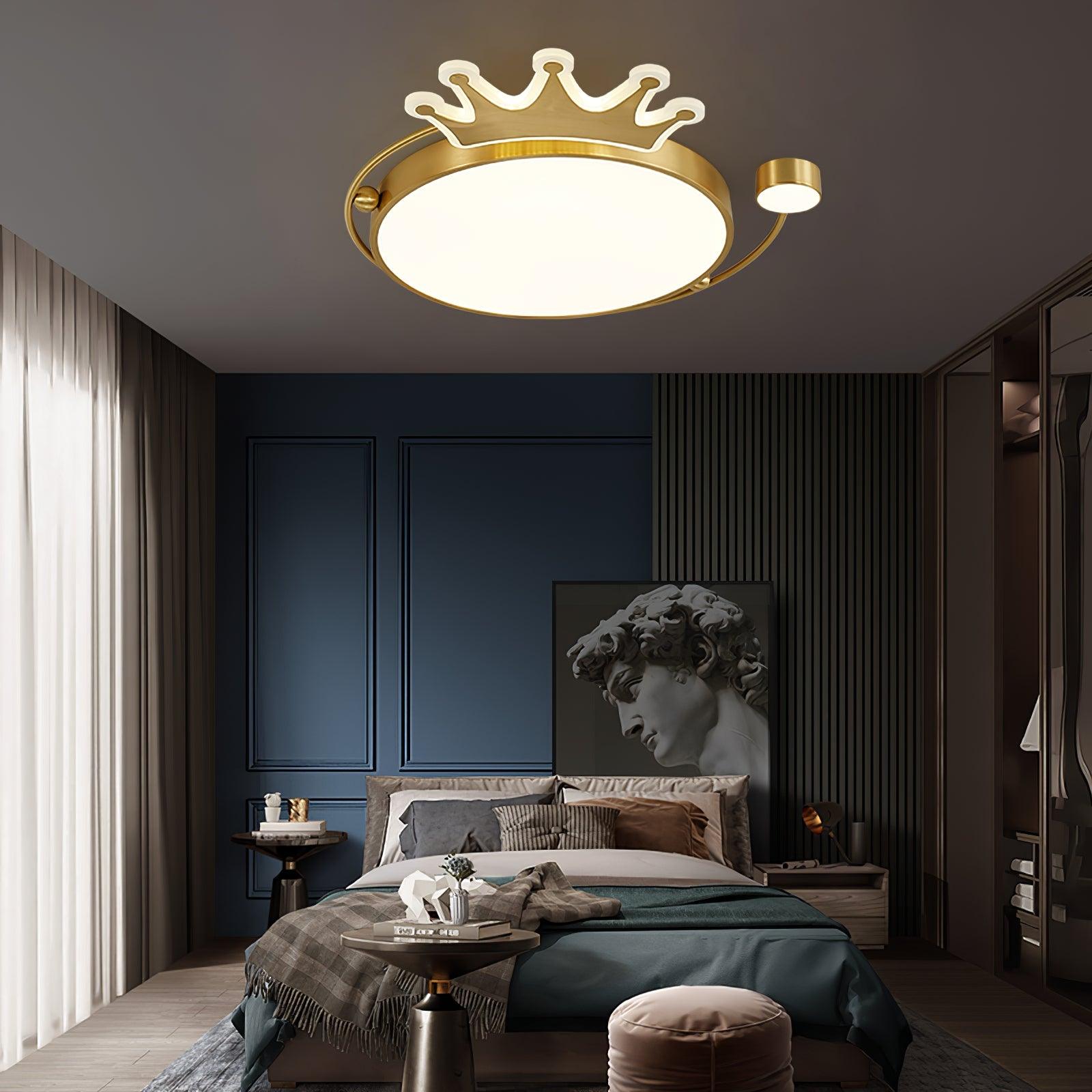 Aloror Classic Art Crown Ceiling Light-Neutral Decor