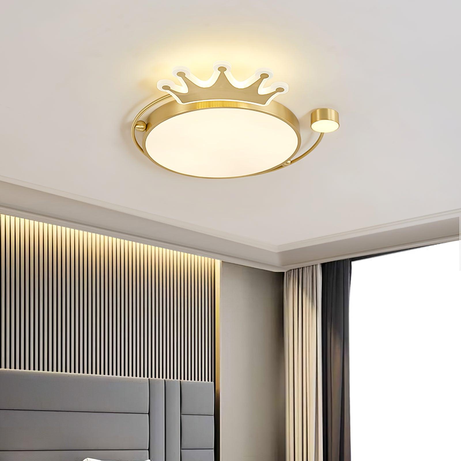 Aloror Classic Art Crown Ceiling Light-Neutral Decor