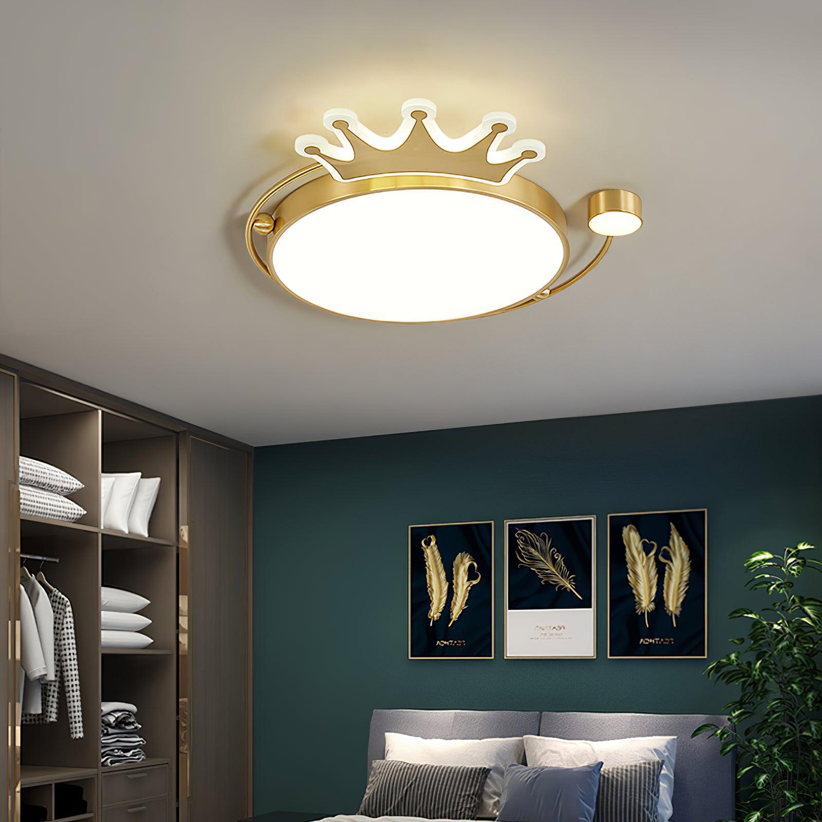 Aloror Classic Art Crown Ceiling Light-Neutral Decor