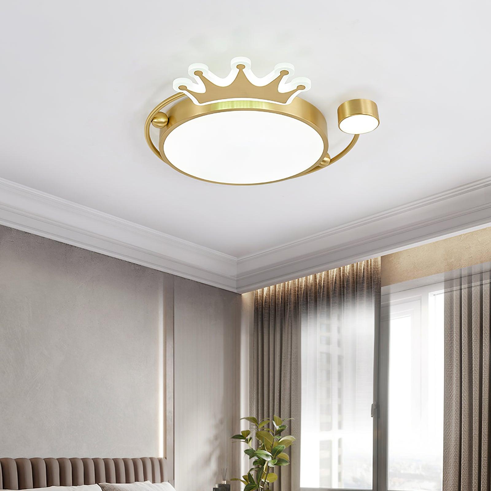 Aloror Classic Art Crown Ceiling Light-Neutral Decor