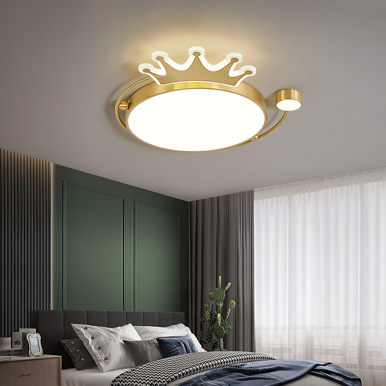 Aloror Classic Art Crown Ceiling Light-Neutral Decor