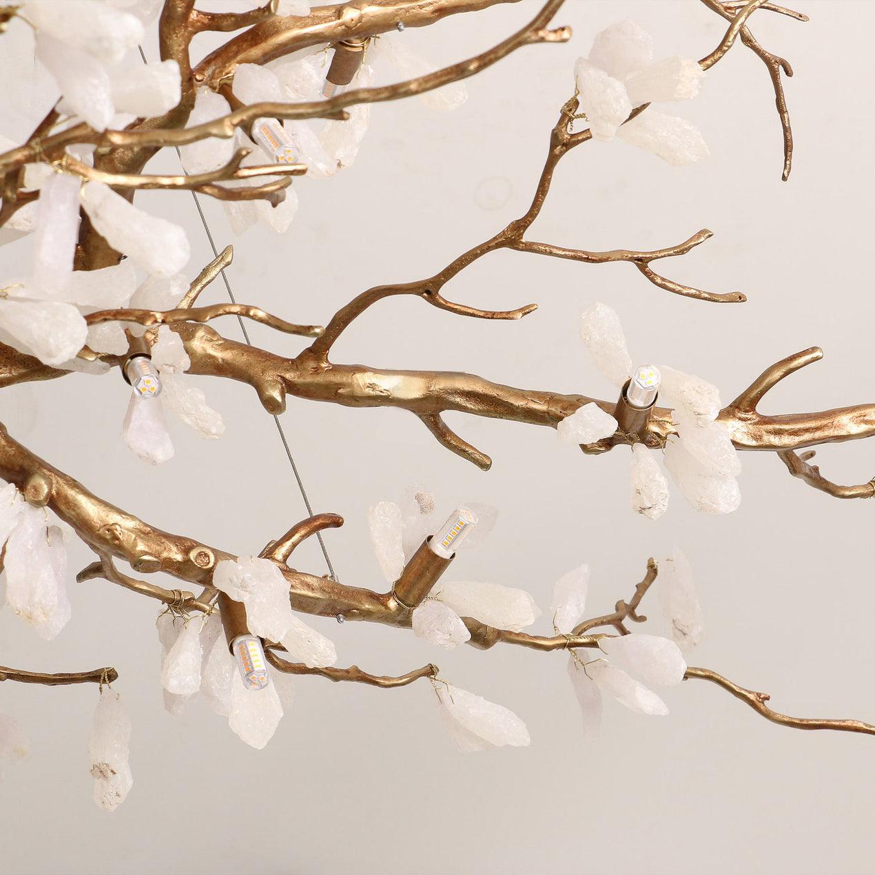 Irtvin Chandelier Branch Stone Organic-Neutral Decor