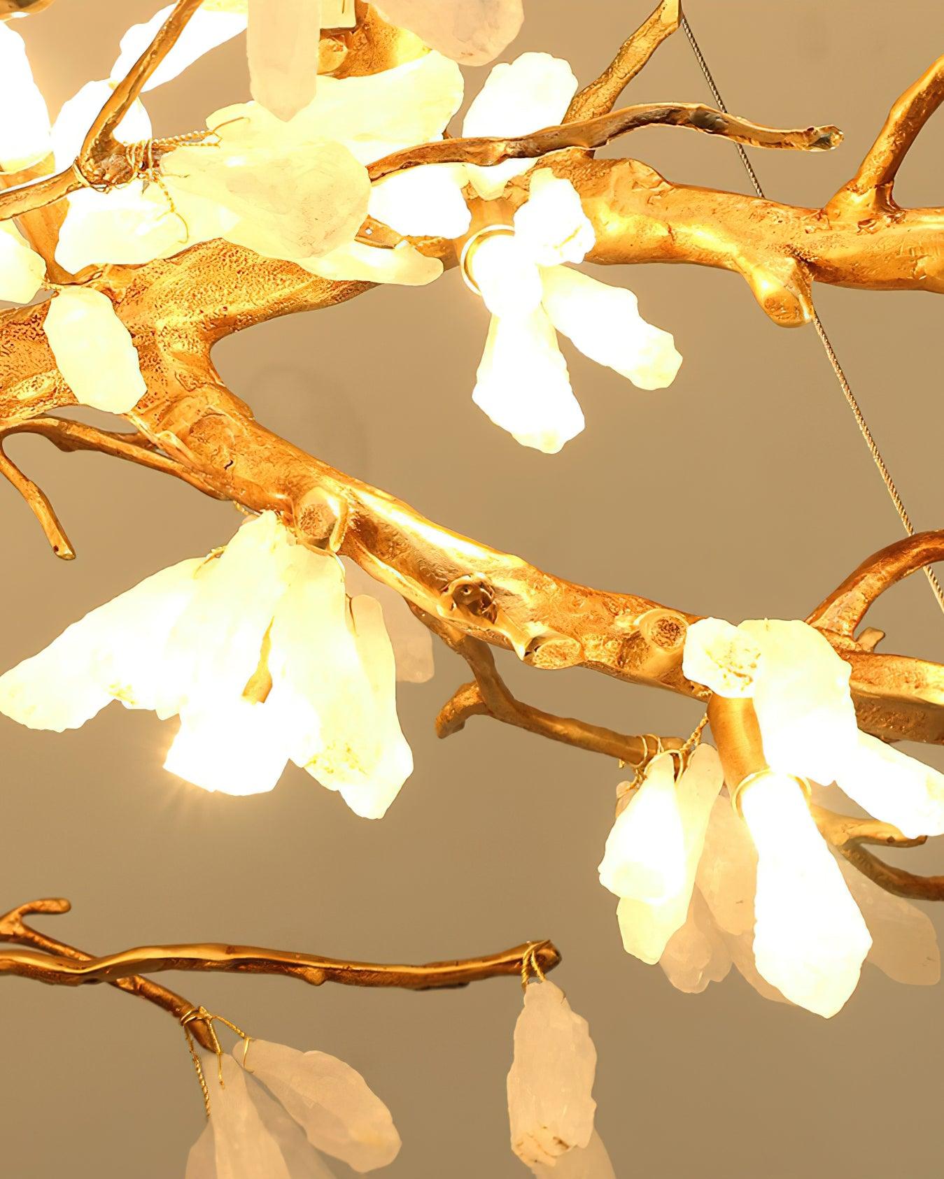 Irtvin Chandelier Branch Stone Organic-Neutral Decor