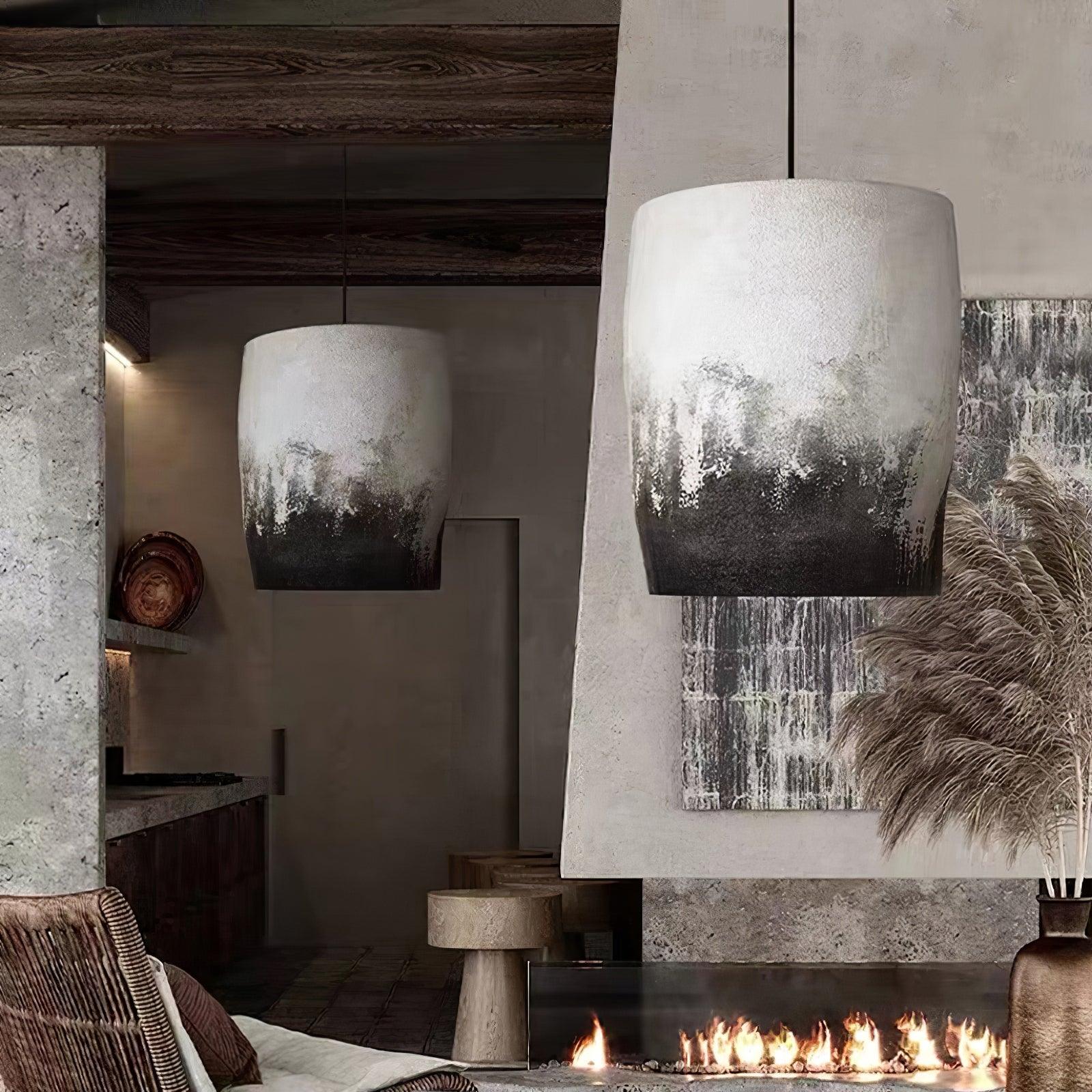 Ceraeion Modern Minimalist Crust Thin Pendant Lamp-Neutral Decor