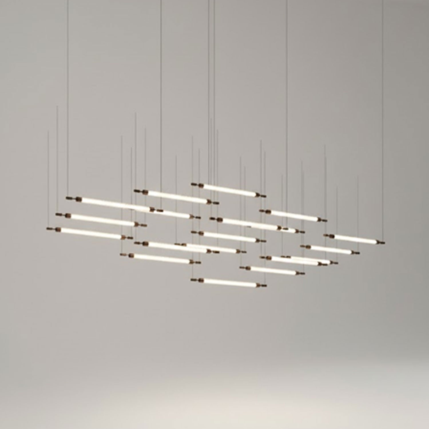 Crystal Grid Customize Chandelier-Neutral Decor