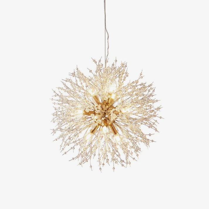 Haze Chandelier Crystal Dandelion with Crystals-Neutral Decor