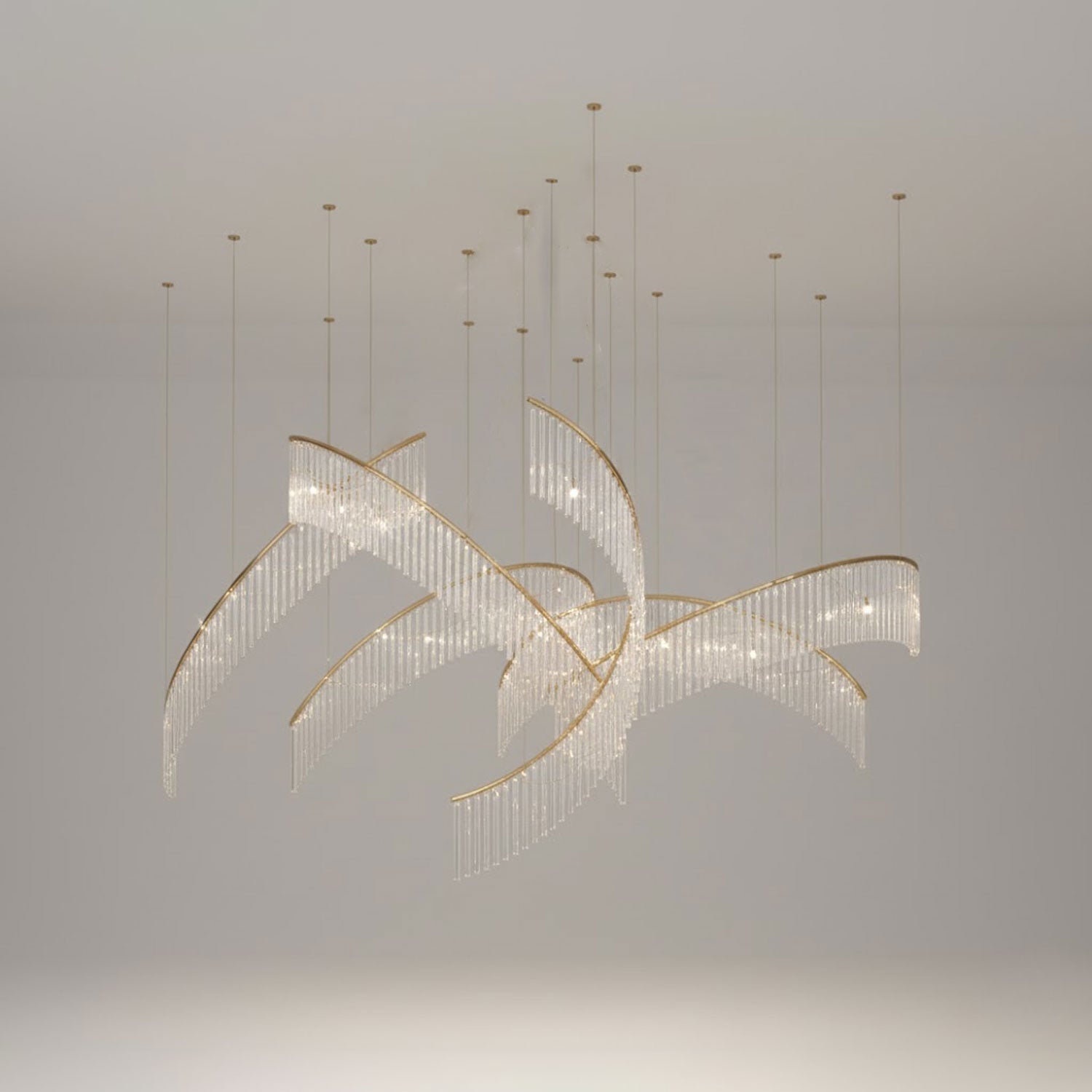 Rivella Cascade Fringe Chandelier-Neutral Decor