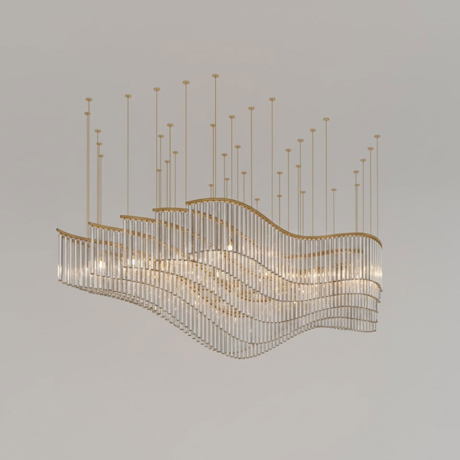 Rivella Cascade Fringe Chandelier-Neutral Decor