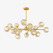 Thalyn Pendant Lamp Crystal Ball Brass Cluster-Neutral Decor