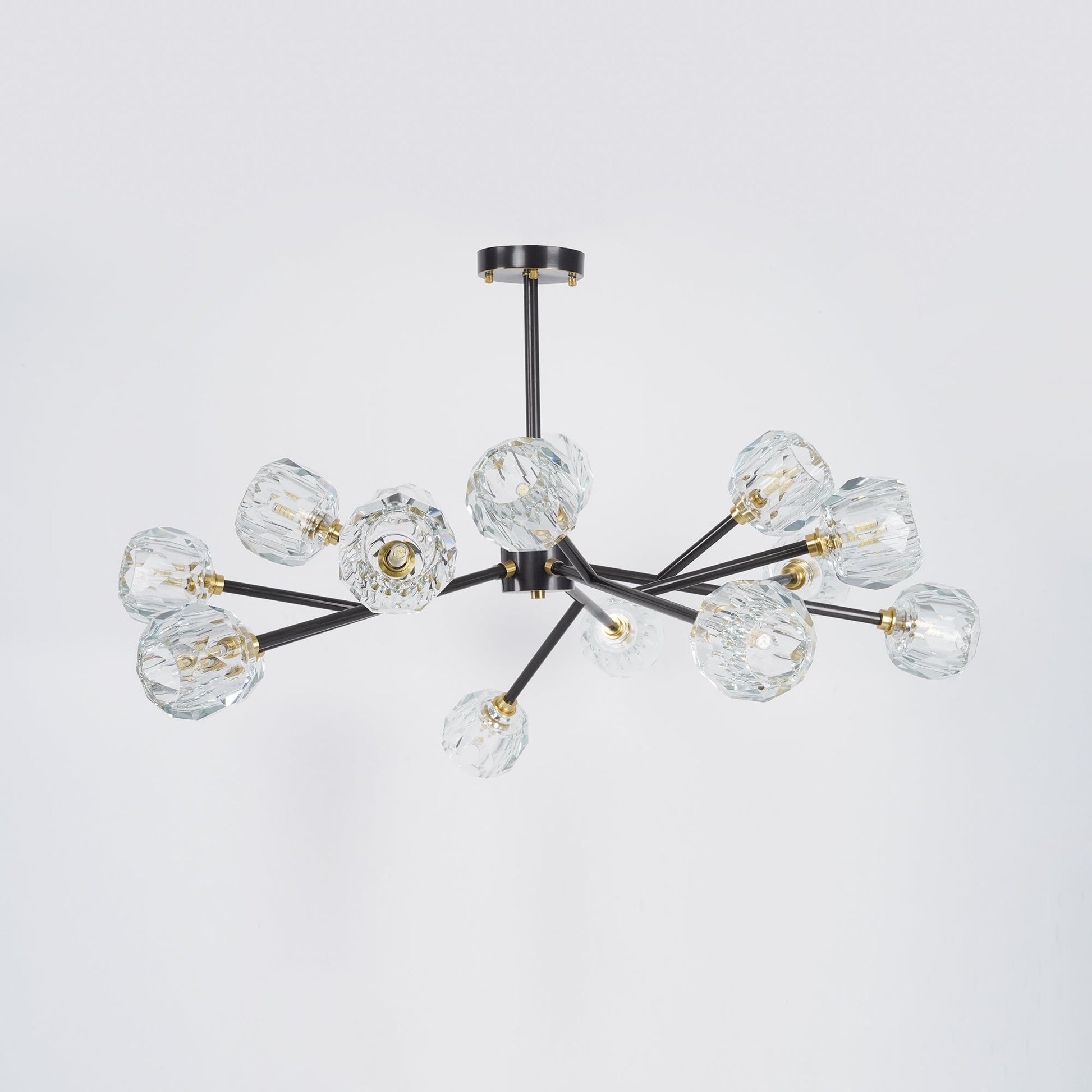 Thalyn Pendant Lamp Crystal Ball Brass Cluster-Neutral Decor