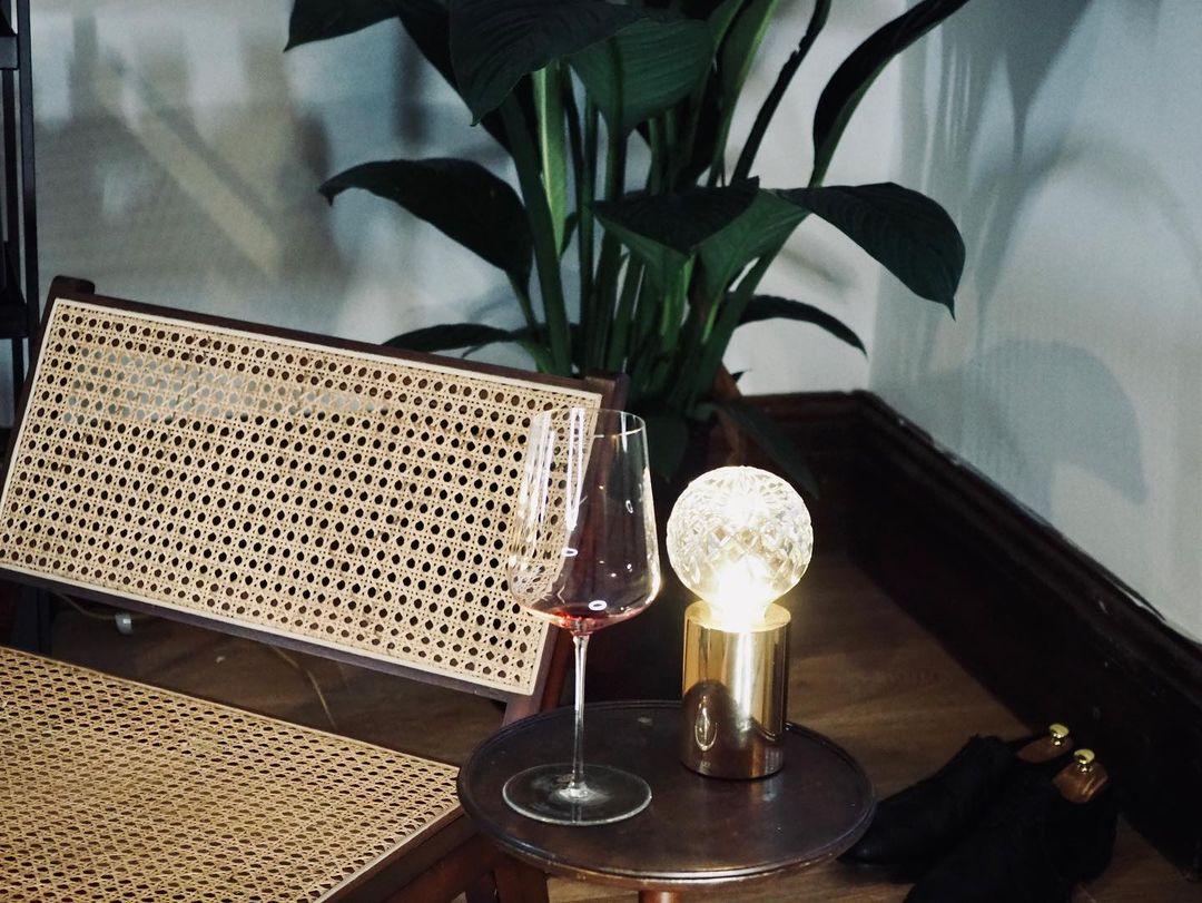 Lyrician Brass Glass Industrial Table Lamp-Neutral Decor