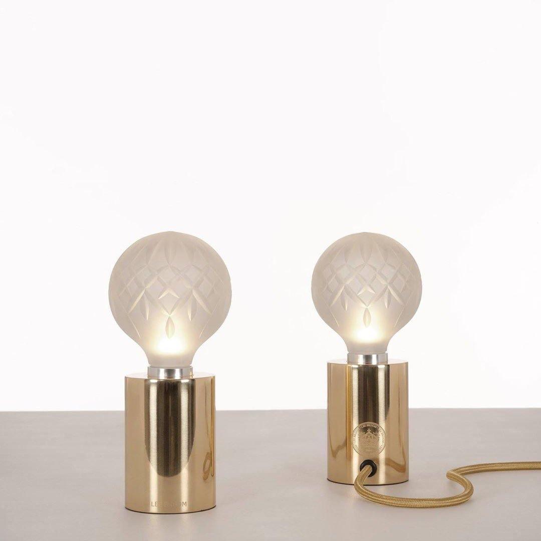 Lyrician Brass Glass Industrial Table Lamp-Neutral Decor
