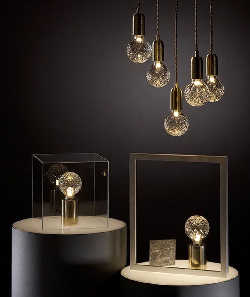 Lyrician Brass Glass Industrial Table Lamp-Neutral Decor