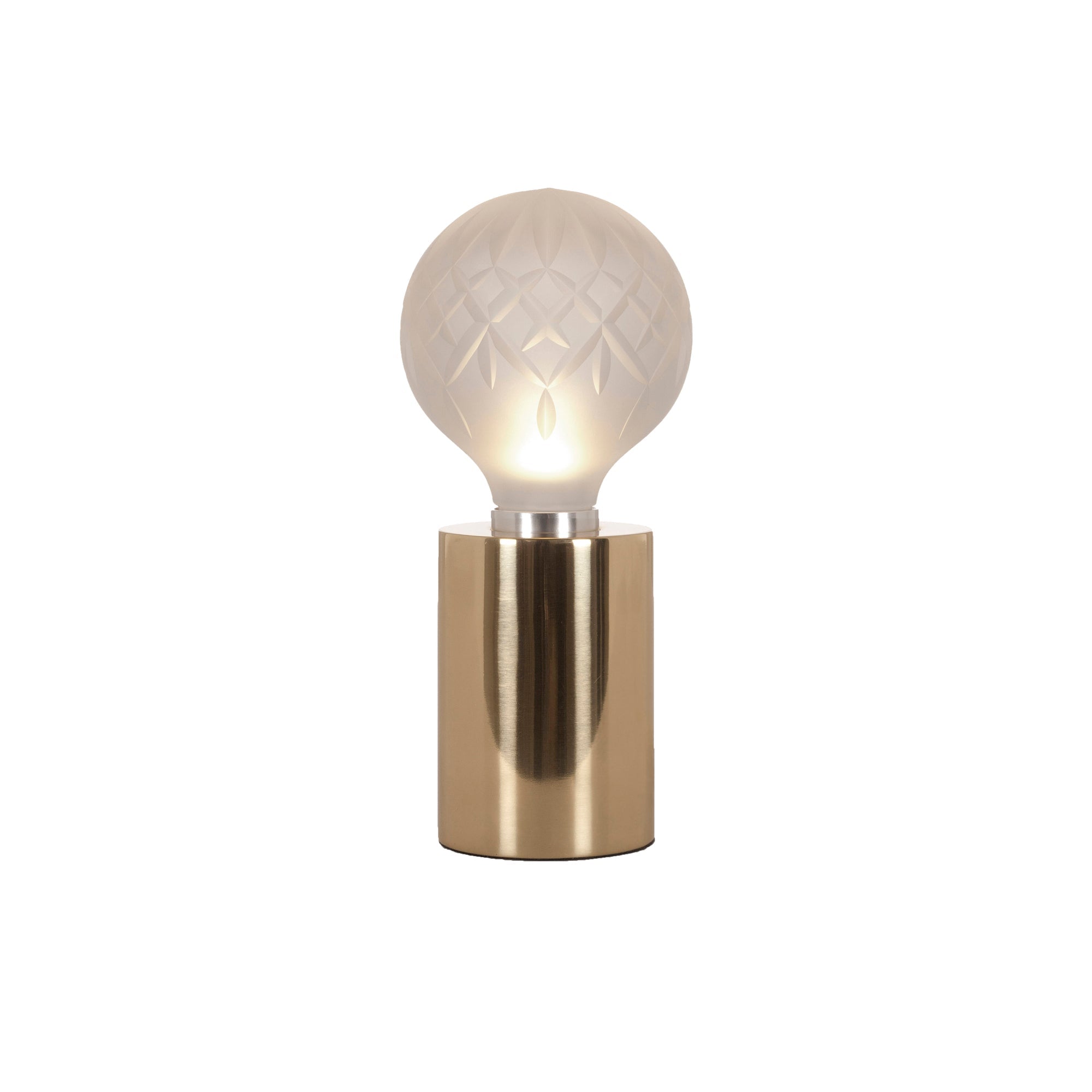 Lyrician Brass Glass Industrial Table Lamp-Neutral Decor