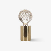 Lyrician Brass Glass Industrial Table Lamp-Neutral Decor