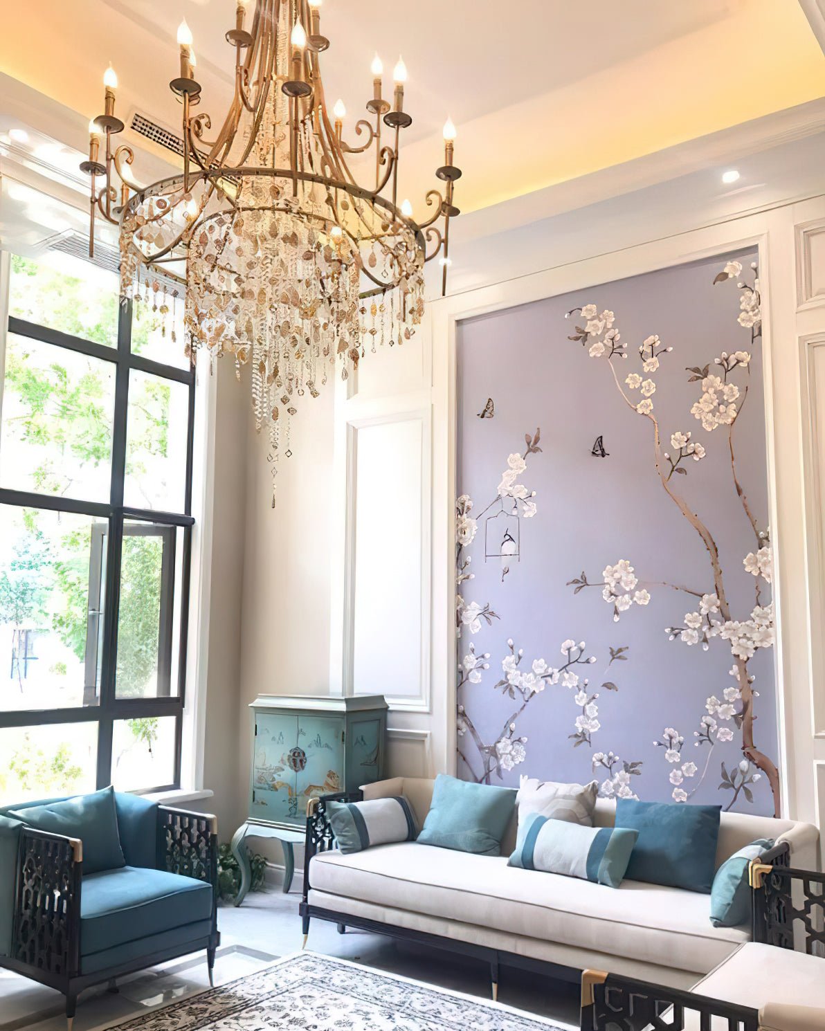 Sorvexa Chandelier Luxury Shell Crystal Retro-Neutral Decor
