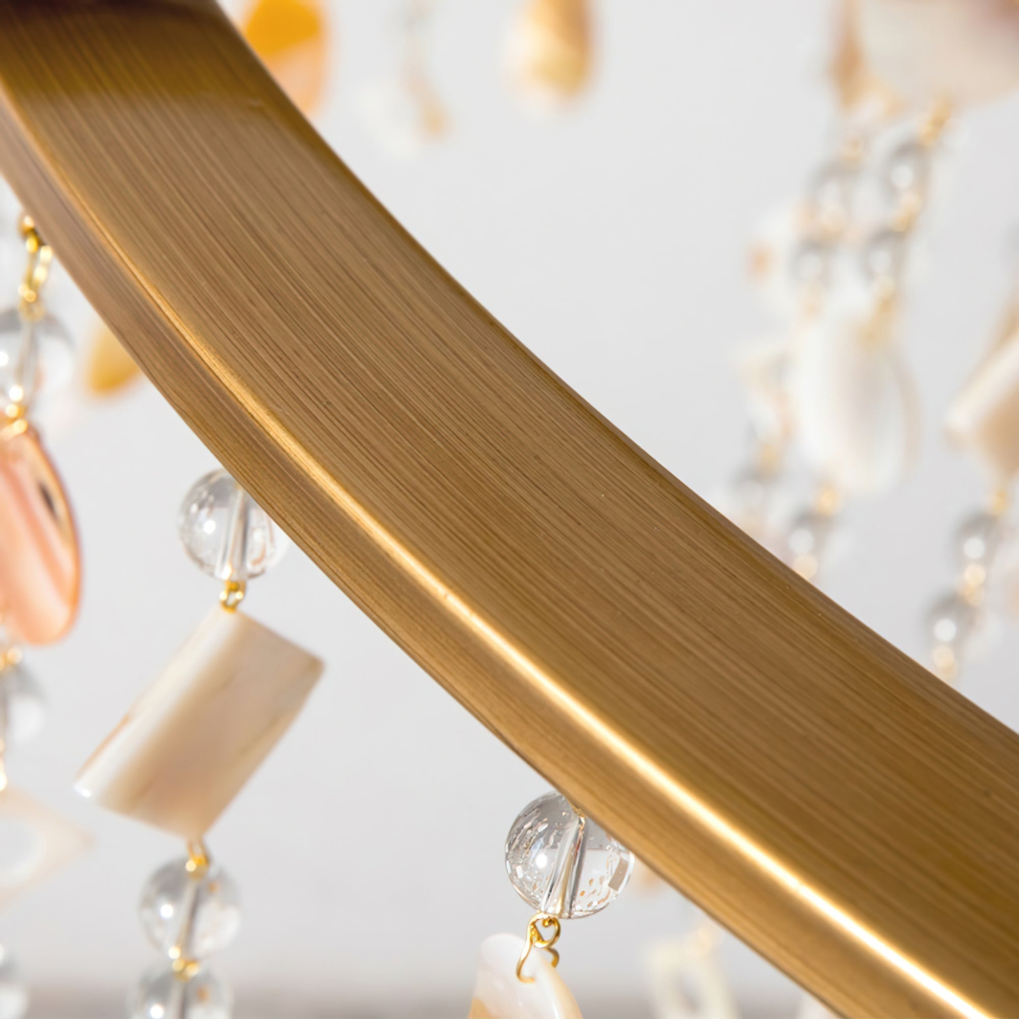 Sorvexa Chandelier Luxury Shell Crystal Retro-Neutral Decor