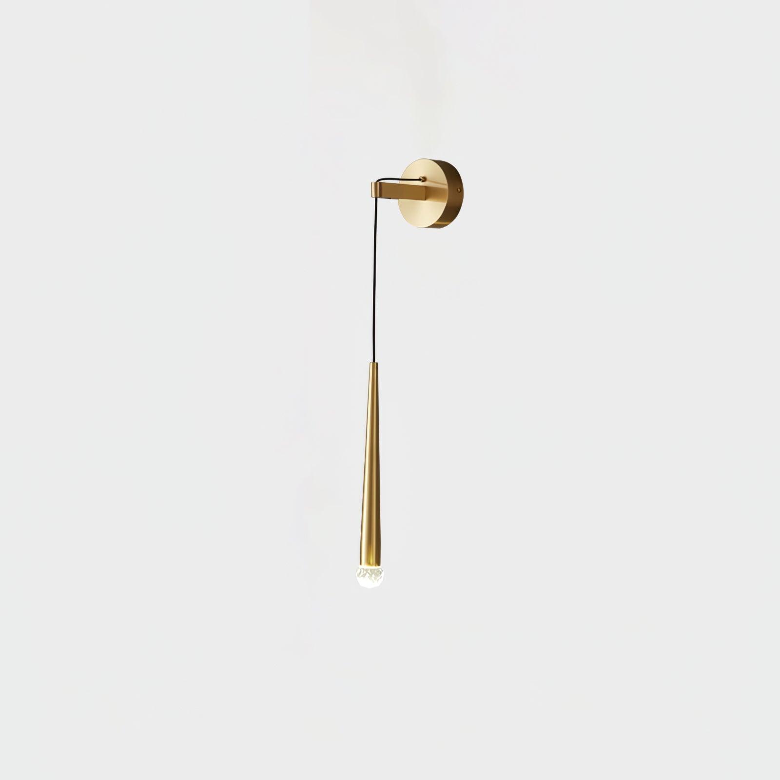 Dava Modern Minimalist Conical Crystal Wall Lamp-Neutral Decor