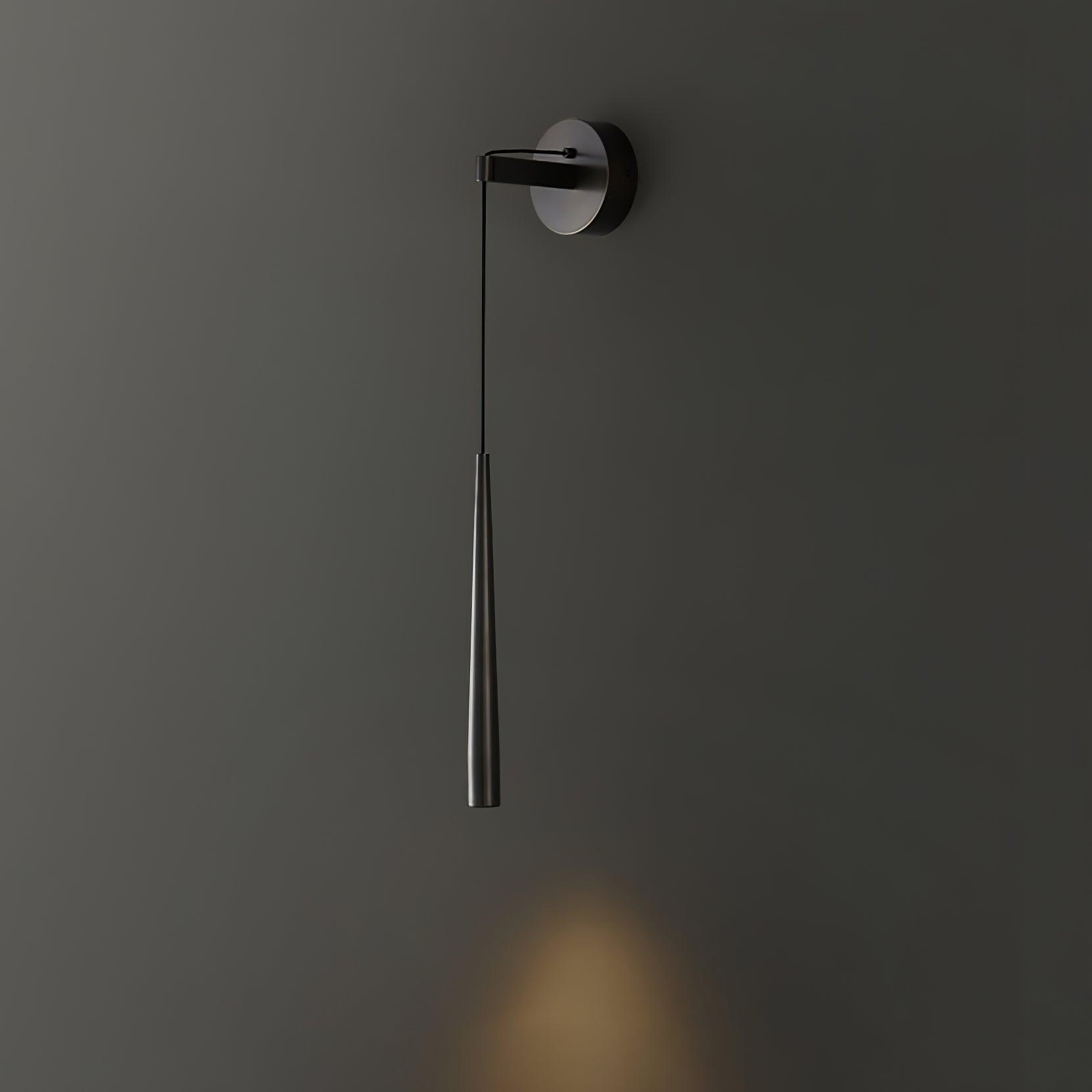 Dava Modern Minimalist Conical Crystal Wall Lamp-Neutral Decor