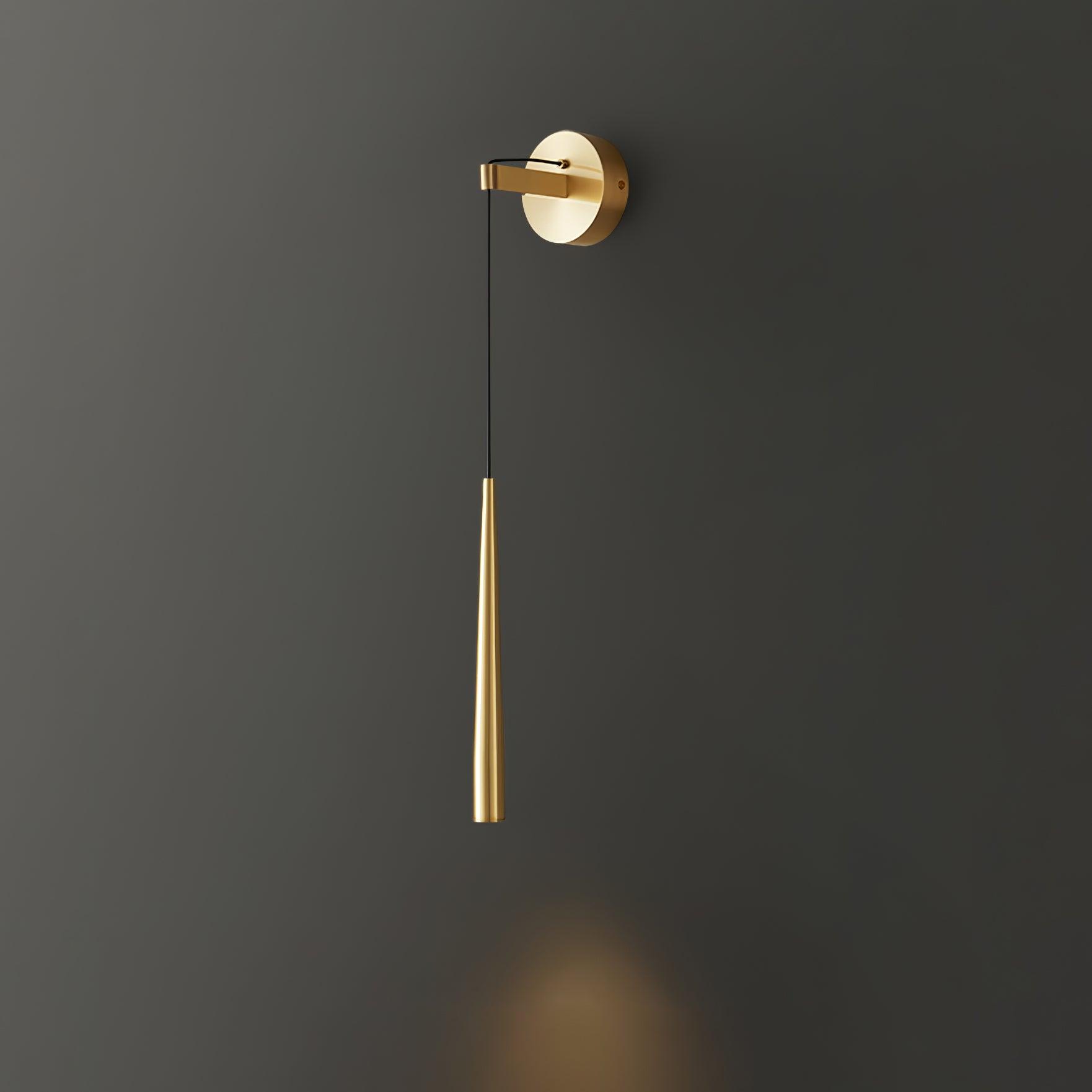 Dava Modern Minimalist Conical Crystal Wall Lamp-Neutral Decor