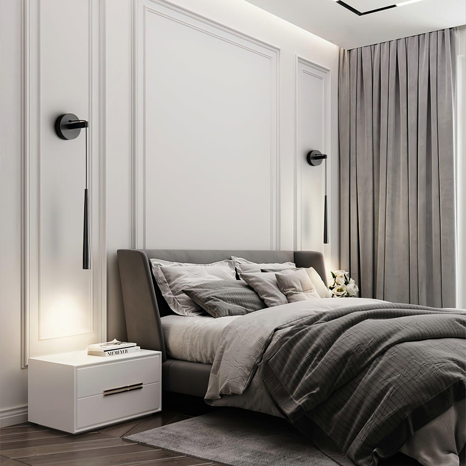 Dava Modern Minimalist Conical Crystal Wall Lamp-Neutral Decor