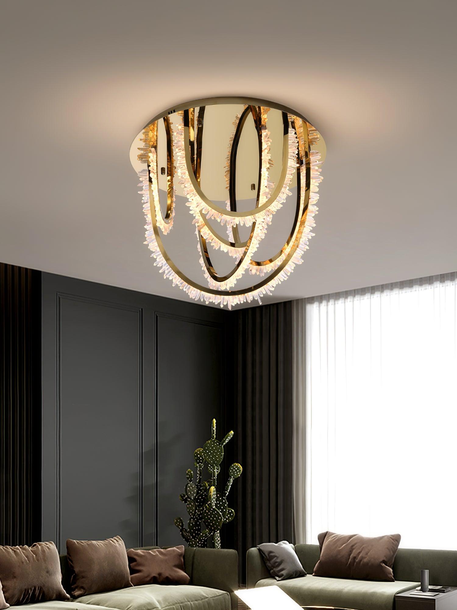 Crystal Individual Creativity Corde Crystal Ceiling Light-Neutral Decor