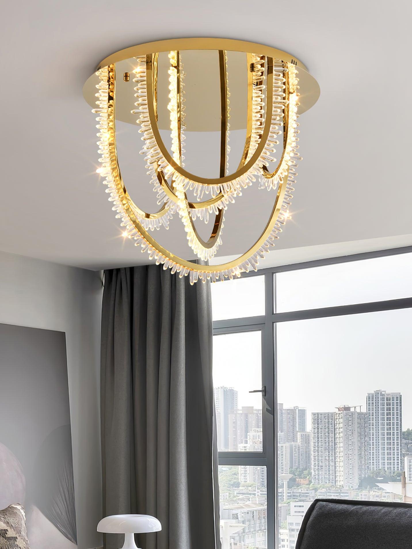 Crystal Individual Creativity Corde Crystal Ceiling Light-Neutral Decor