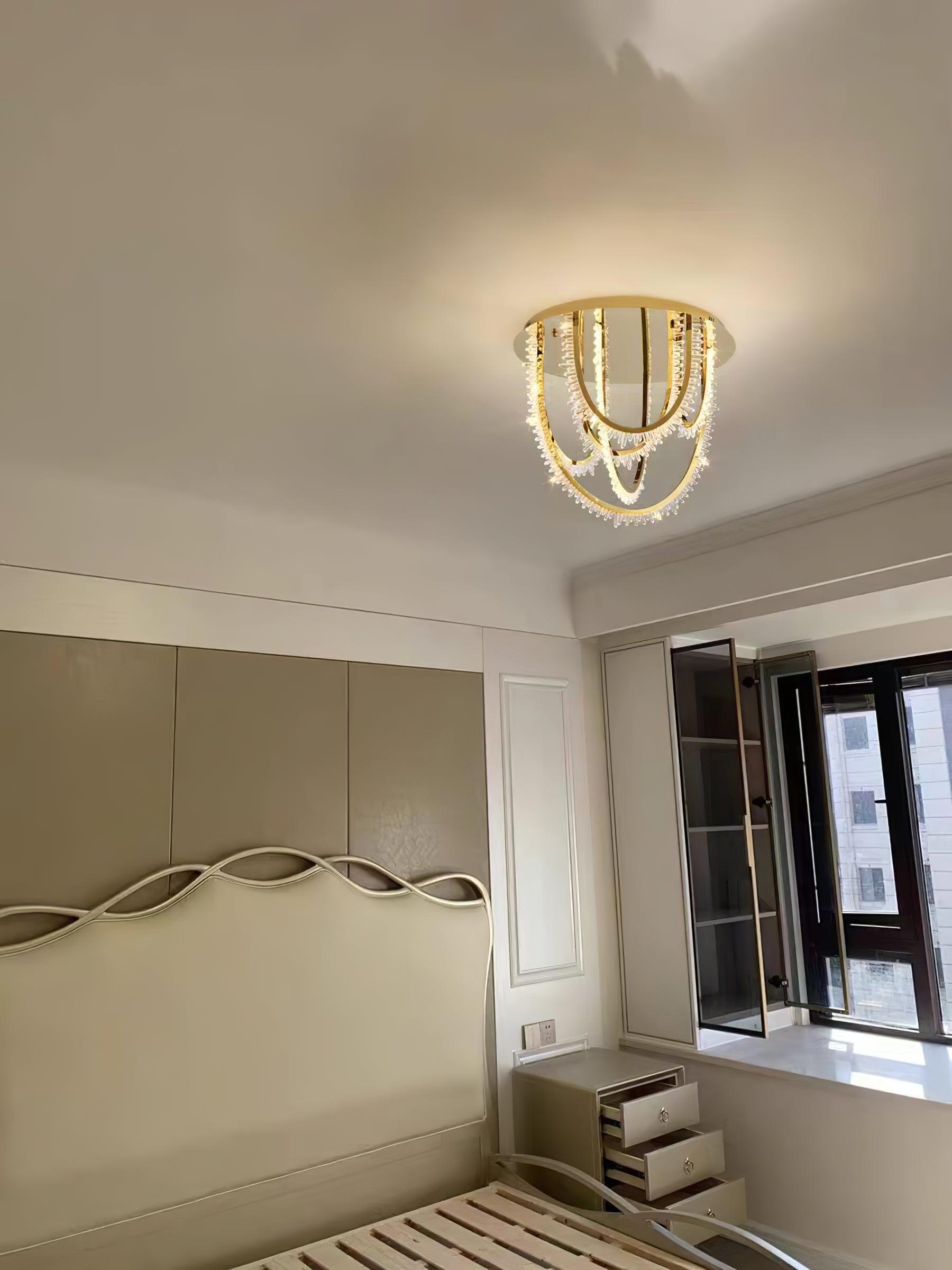 Crystal Individual Creativity Corde Crystal Ceiling Light-Neutral Decor