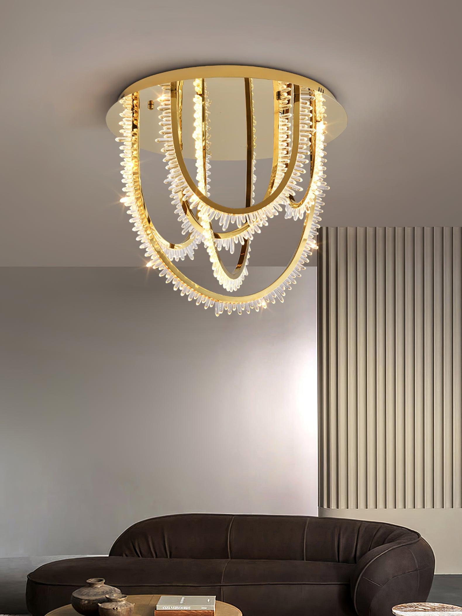 Crystal Individual Creativity Corde Crystal Ceiling Light-Neutral Decor