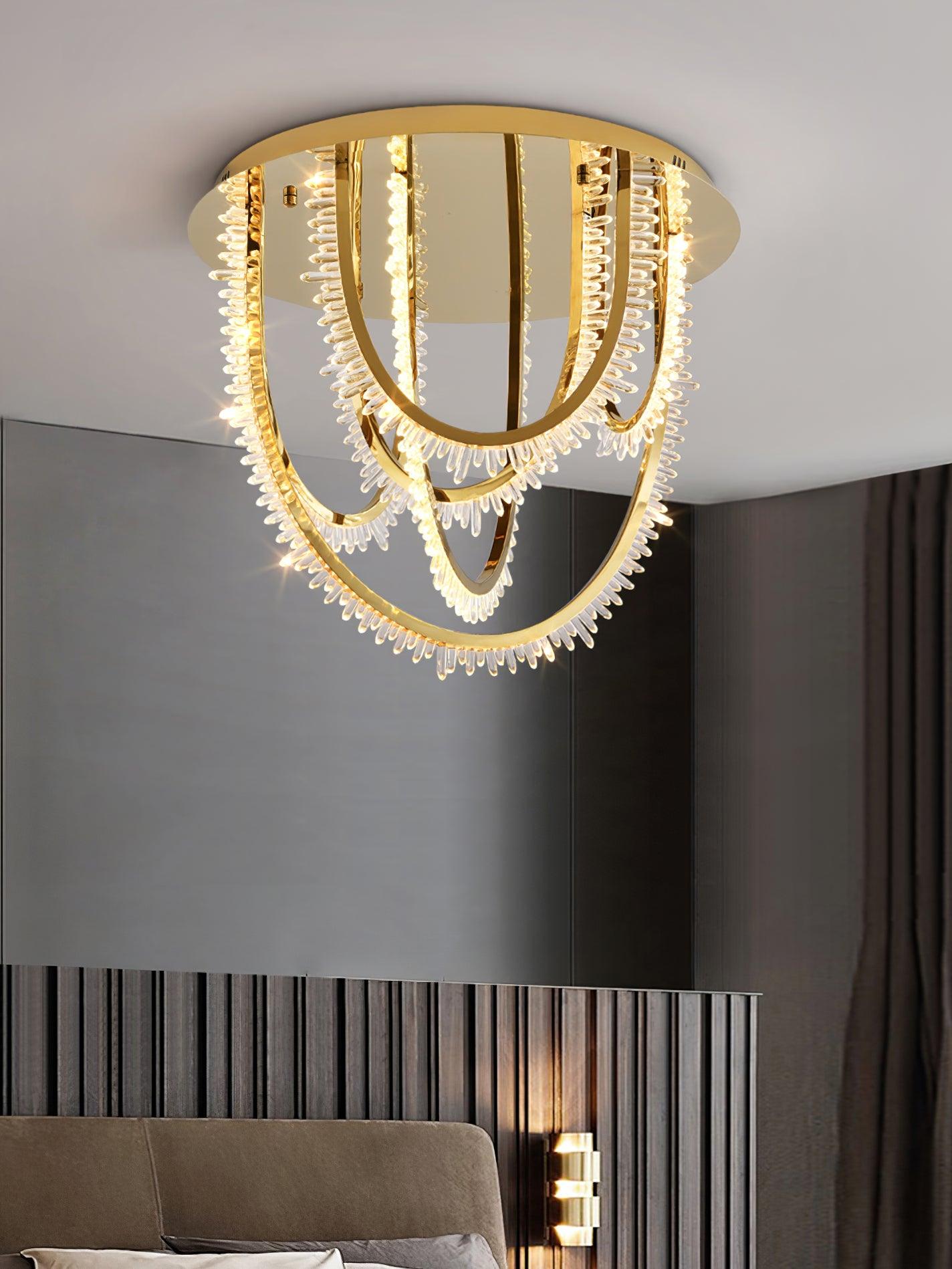 Crystal Individual Creativity Corde Crystal Ceiling Light-Neutral Decor