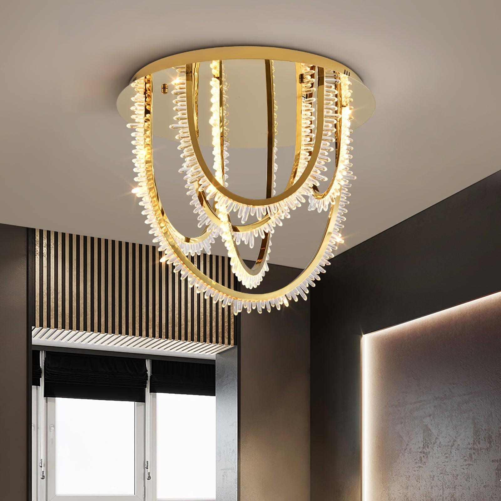 Crystal Individual Creativity Corde Crystal Ceiling Light-Neutral Decor