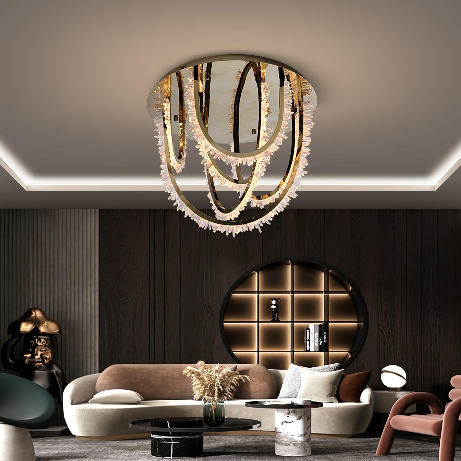 Crystal Individual Creativity Corde Crystal Ceiling Light-Neutral Decor