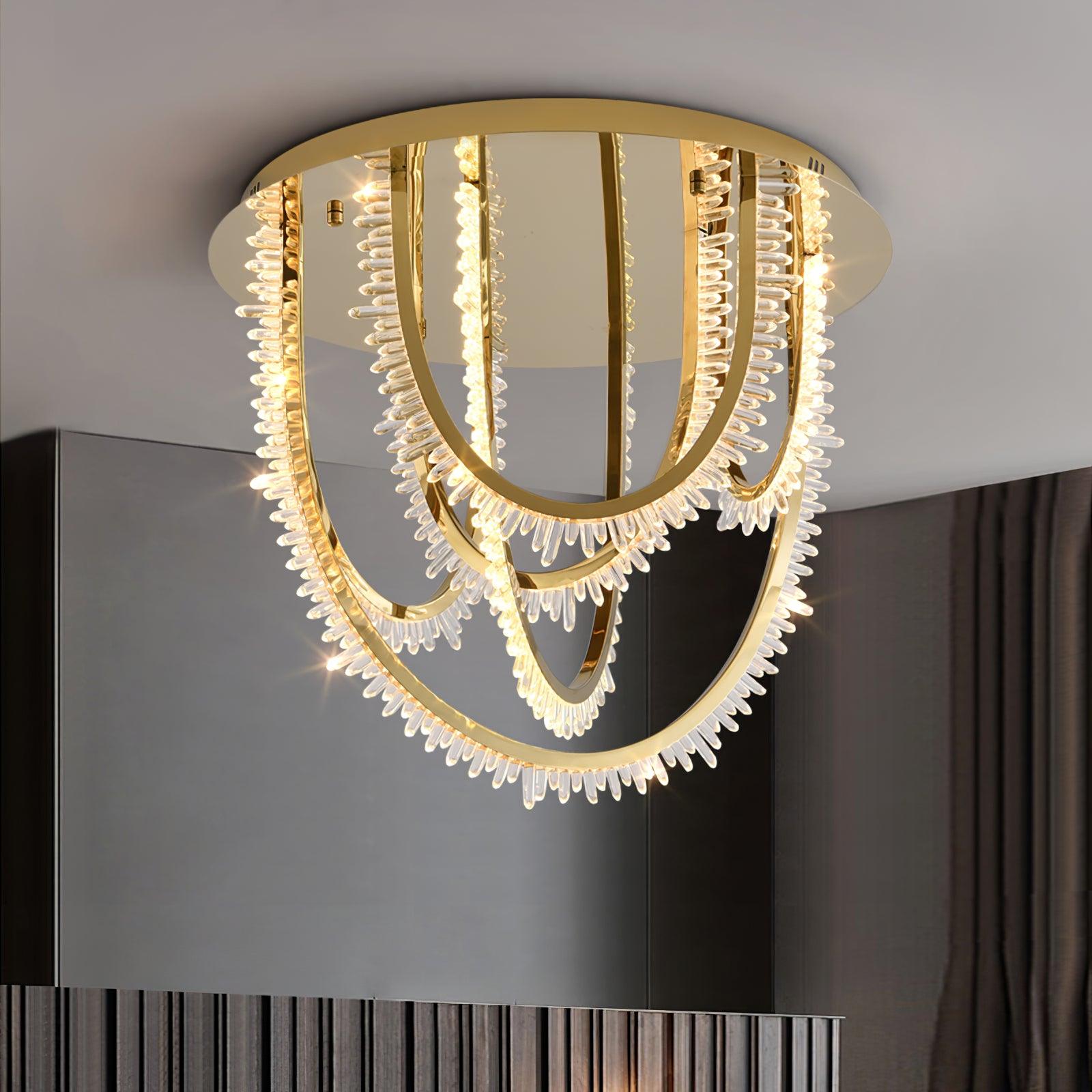 Crystal Individual Creativity Corde Crystal Ceiling Light-Neutral Decor