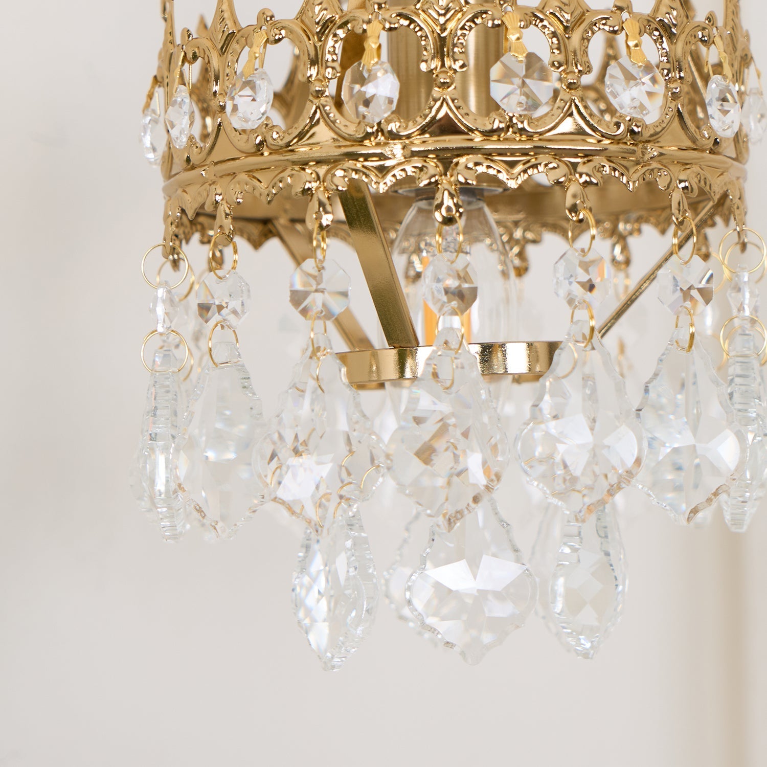 Ivmarila Nordic Art Crown Crystal Sconce Wall lamp-Neutral Decor