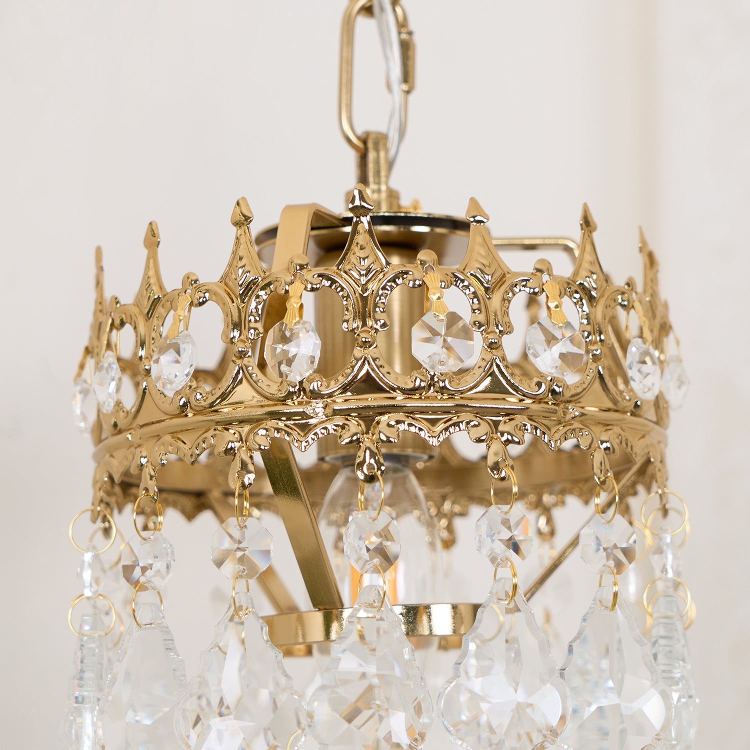 Ivmarila Nordic Art Crown Crystal Sconce Wall lamp-Neutral Decor