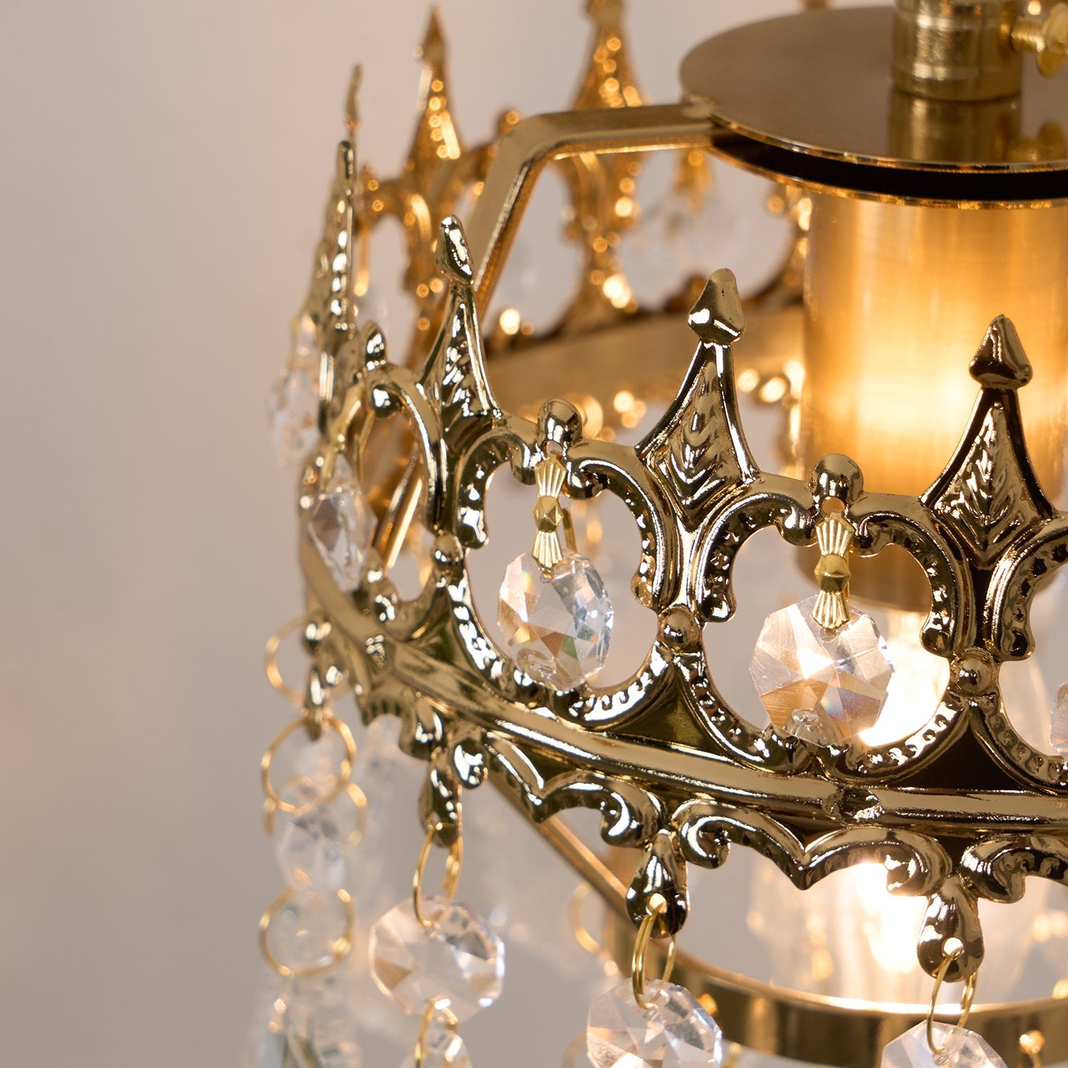 Ivmarila Nordic Art Crown Crystal Sconce Wall lamp-Neutral Decor