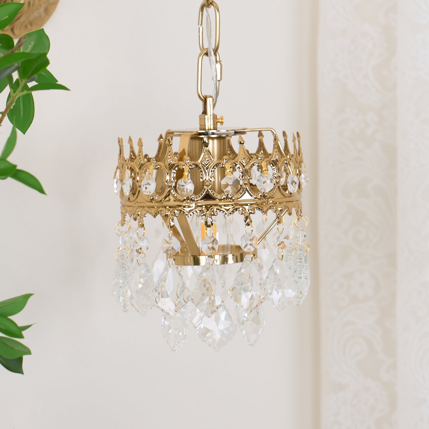 Ivmarila Nordic Art Crown Crystal Sconce Wall lamp-Neutral Decor