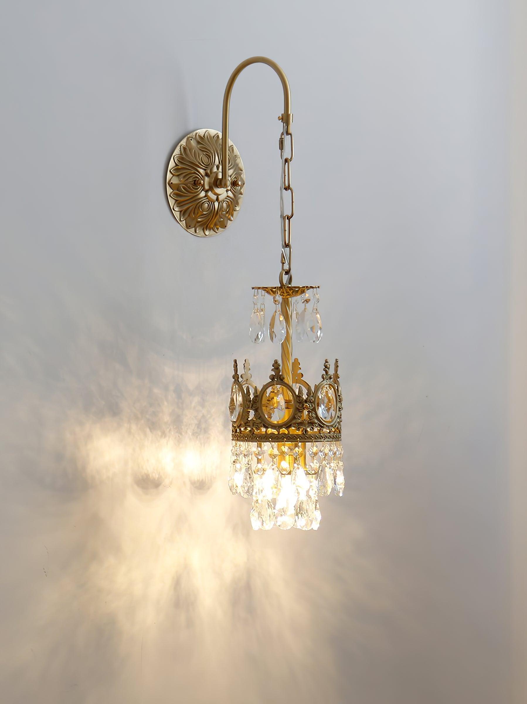 Crystal Crown Wall Light-Neutral Decor