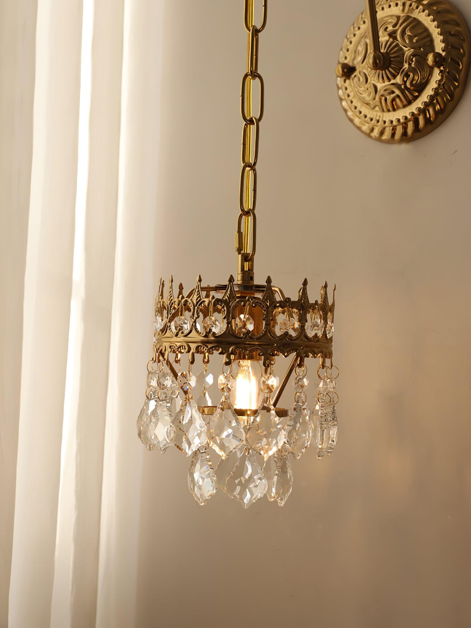 Ivmarila Nordic Art Crown Crystal Sconce Wall lamp-Neutral Decor