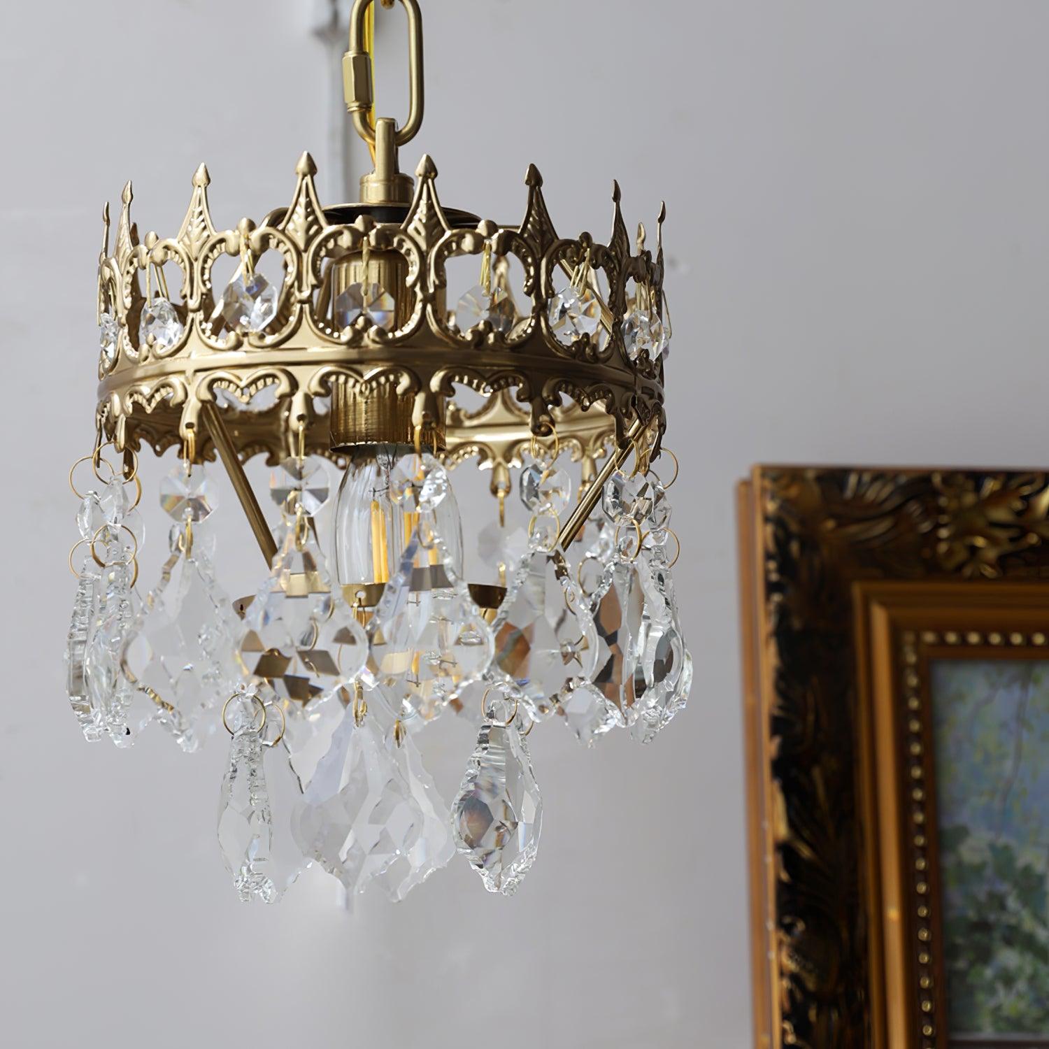 Ivmarila Nordic Art Crown Crystal Sconce Wall lamp-Neutral Decor