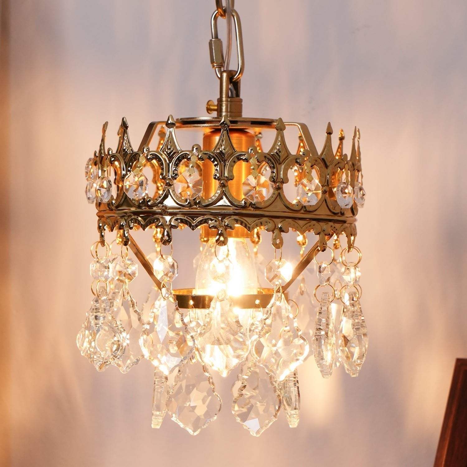Ivmarila Nordic Art Crown Crystal Sconce Wall lamp-Neutral Decor