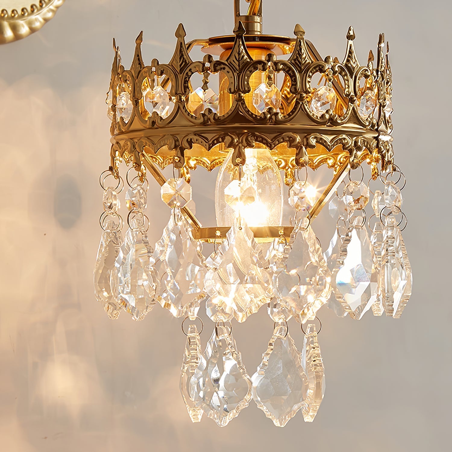 Ivmarila Nordic Art Crown Crystal Sconce Wall lamp-Neutral Decor