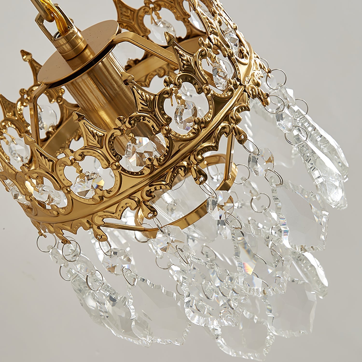 Ivmarila Nordic Art Crown Crystal Sconce Wall lamp-Neutral Decor
