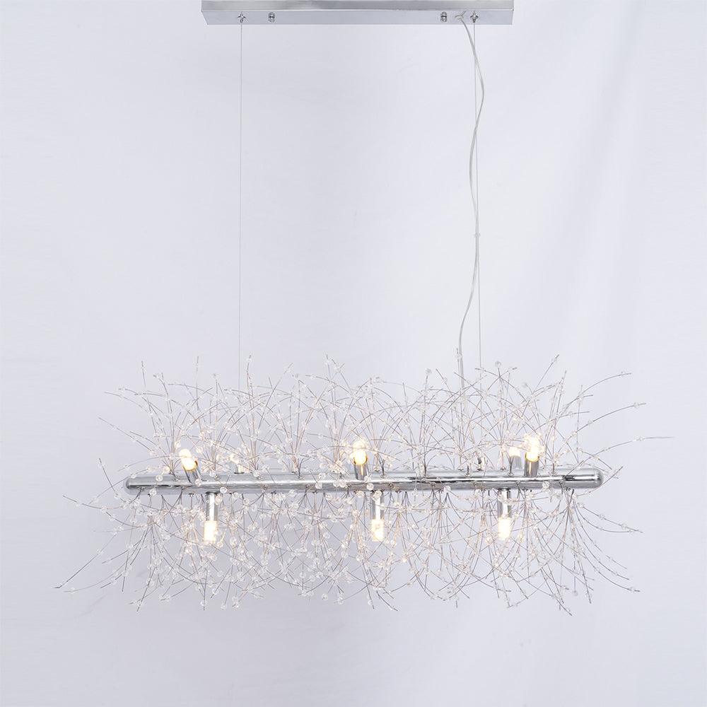 Haze Chandelier Crystal Dandelion with Crystals-Neutral Decor